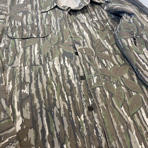 Vintage Cabela’s Chamois Button Shirt Men's Medium Long Sleeve Realtree Camo USA - Picture 9 of 9